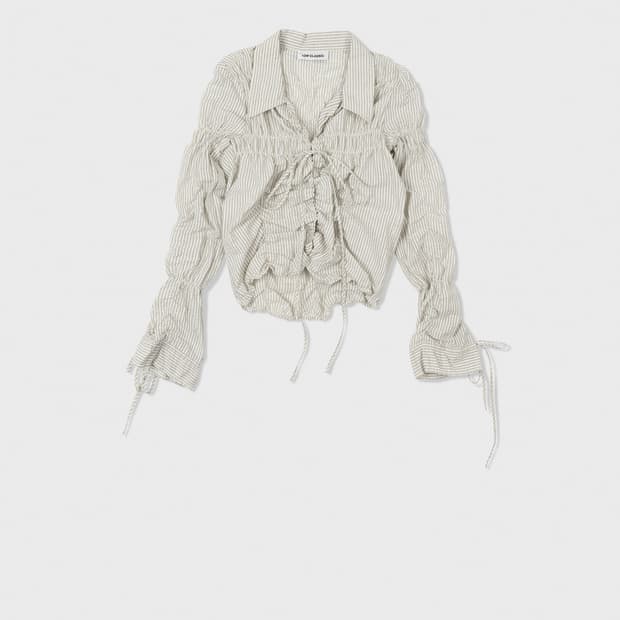 슬기착용) 로우클래식 셔츠 WRINKLE STRIPE SHIRT