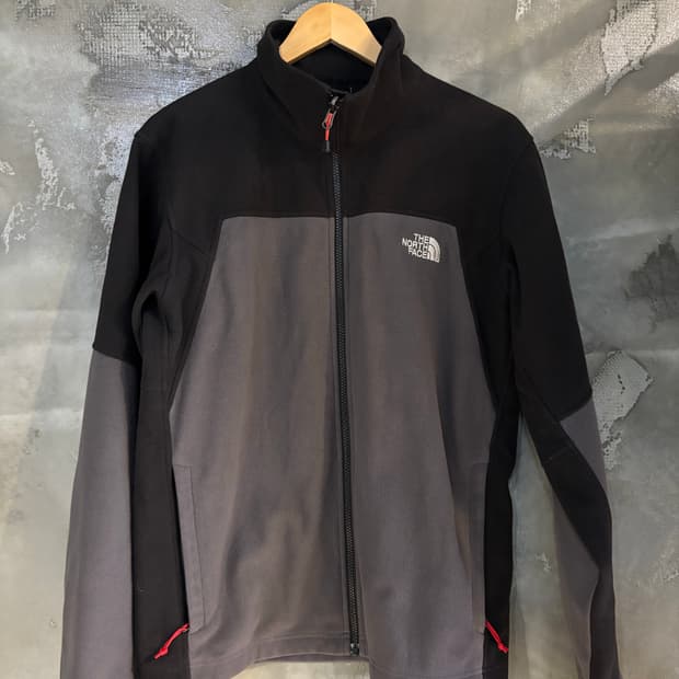 노스페이스 블랙 그레이 플리스 자켓M