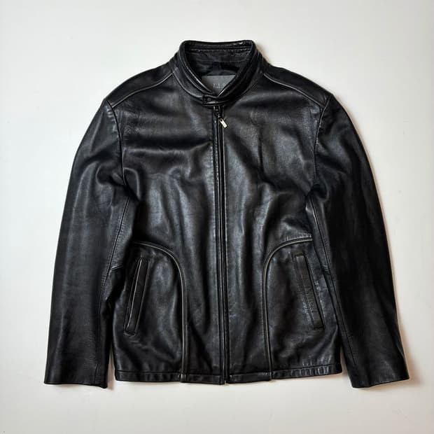 지오송지오 옴므 미니멀 파이핑 양가죽 자켓 PN8938