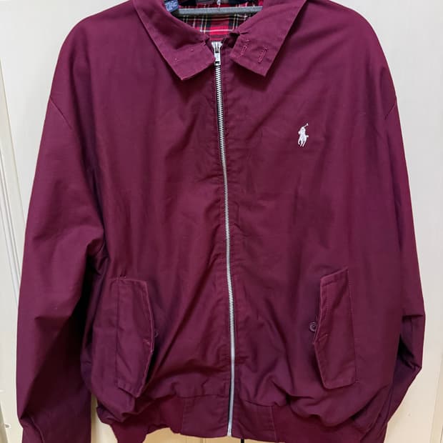 폴로 랄프로렌 버건디 해링턴 자켓 XL