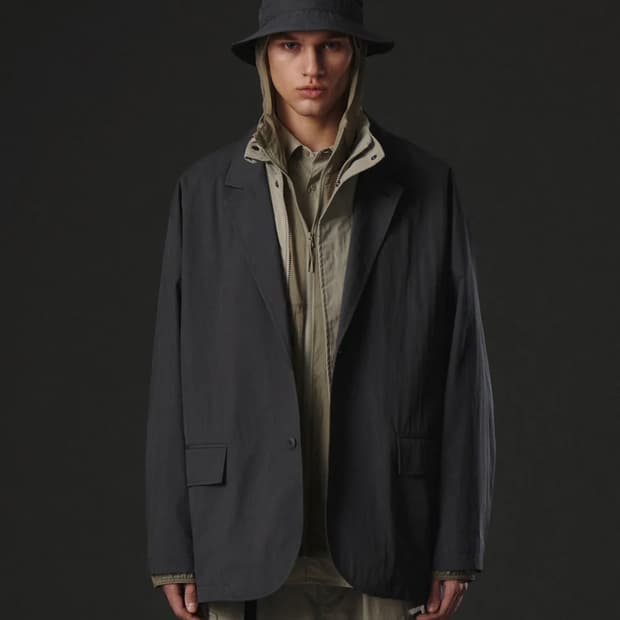 무신사 스탠다드 시티 레저 CN 루즈 핏 블레이저 그레이 m