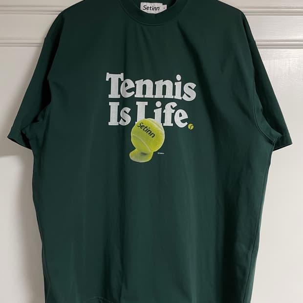 Setinn Tennis Is Life Tee Dark Green XL