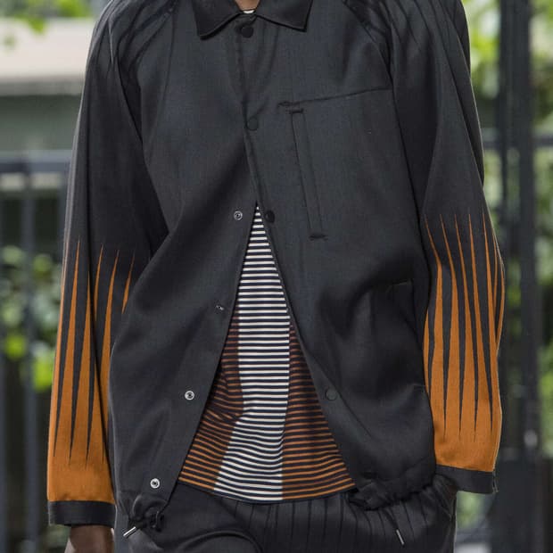 Issey Miyake 16-17AW 선버스트 슬리브 코치 자켓