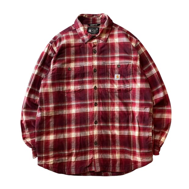 칼하트 체크 모직 셔츠자켓