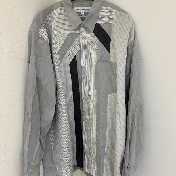 꼼데가르송 패치워크 셔츠