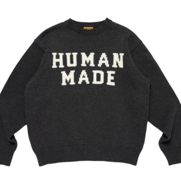 휴먼메이드 그래픽 니트 차콜