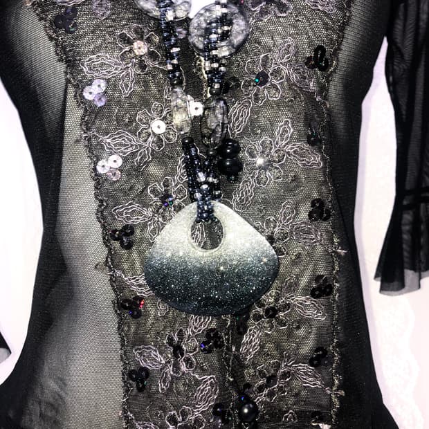 gray pearl necklace