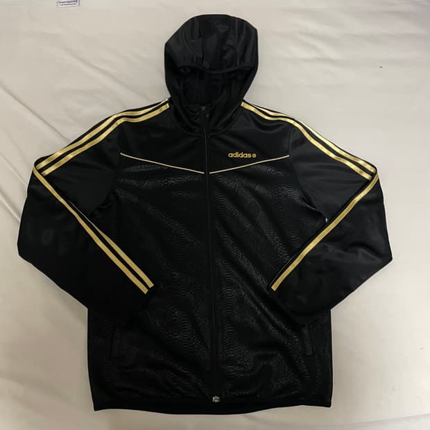 호피 무늬 아디다스 후드 져지