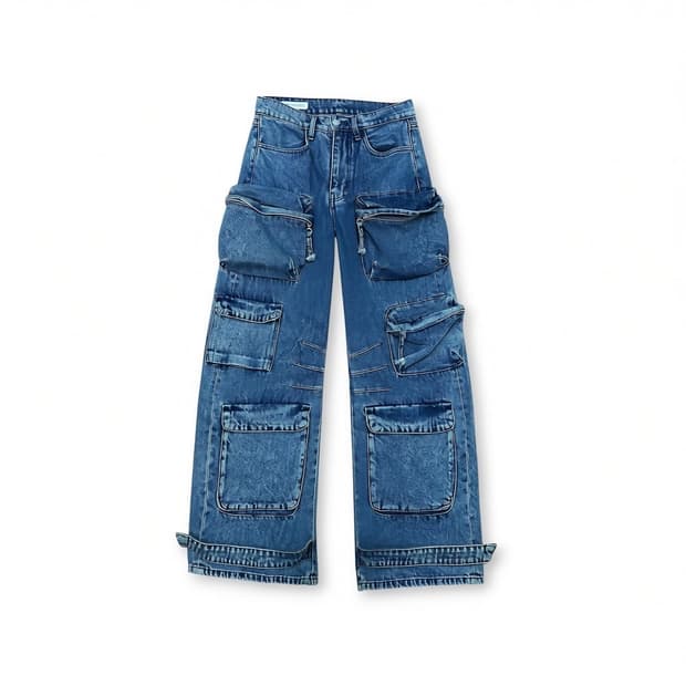 자라 유틸리티 멀티포켓 데님팬츠