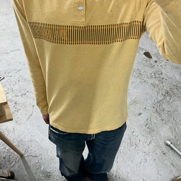 2000s Da Hui henley neck long tee