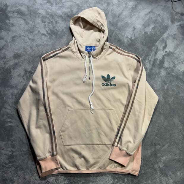 아디다스 하프집업 후드티
