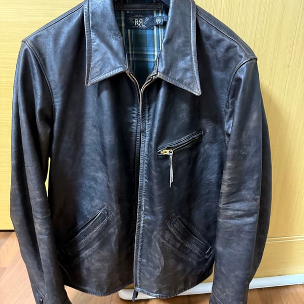 RRL 뉴스보이 레더 자켓 L사이즈
