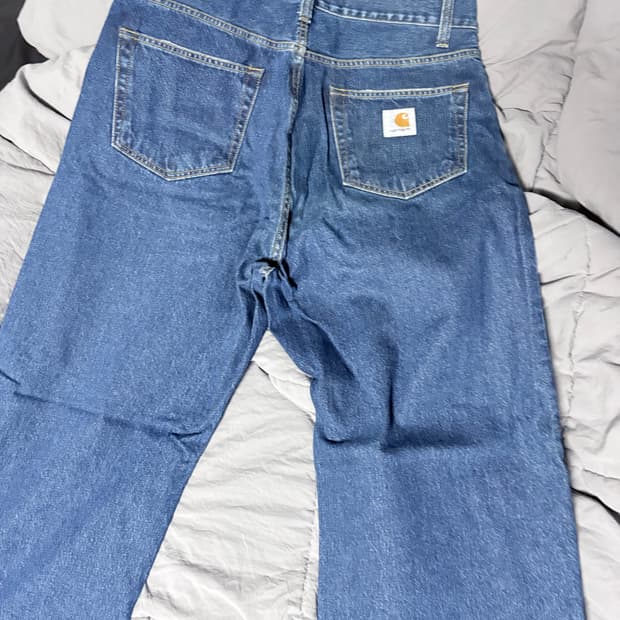 칼하트wip 랜든팬츠 중청 스톤워시