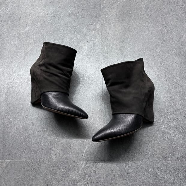 마틴 마르지엘라 슬라우치드 웨지 힐 부츠