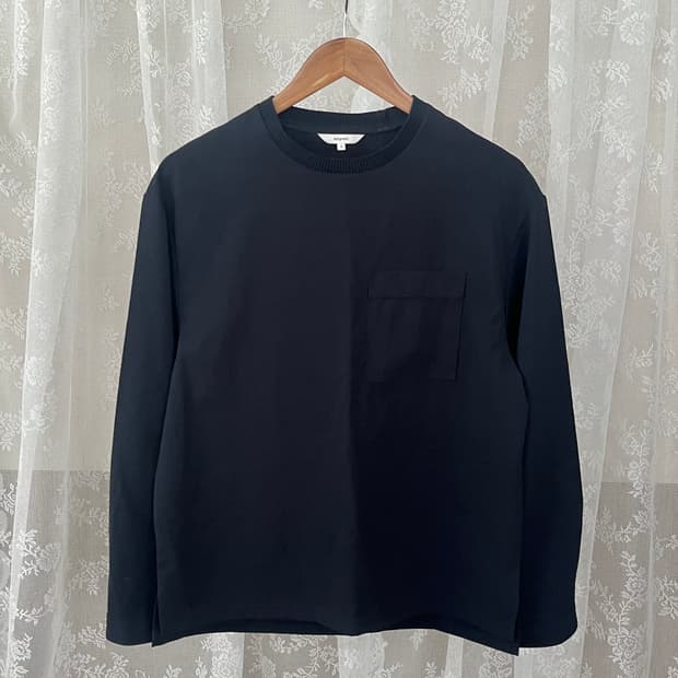 95) 코오롱 에피그램 포켓 긴소매 티셔츠 네이비