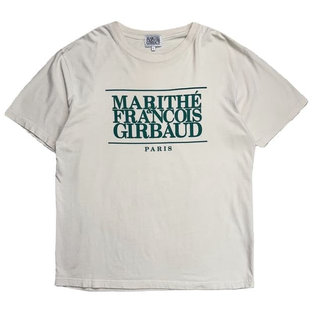 MARITHE FRANCOIS GIRBAUD 로고 티셔츠 L