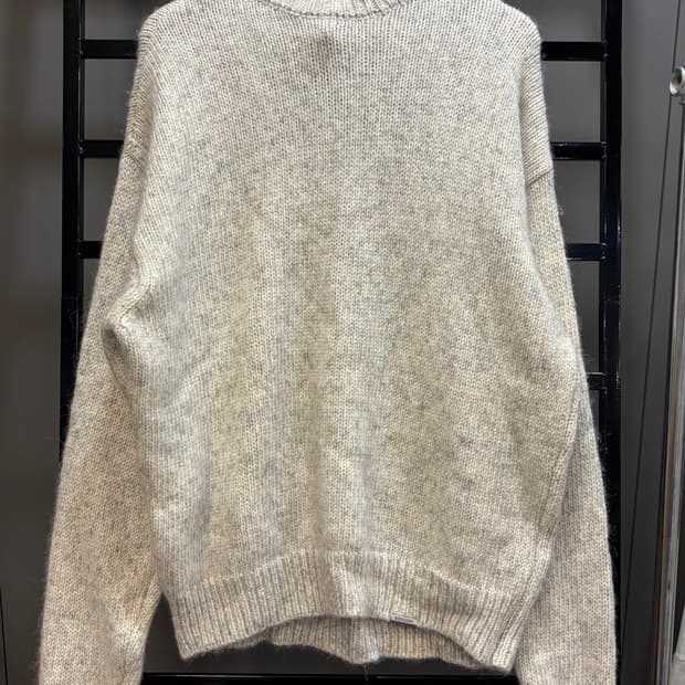 (L) 리프리젠트 알파카/울/코튼 혼방 모크넥 니트 (새상품) 18.9