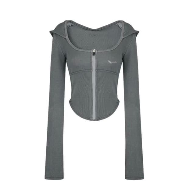 카시코 우먼 컴피 몽크 후드집업