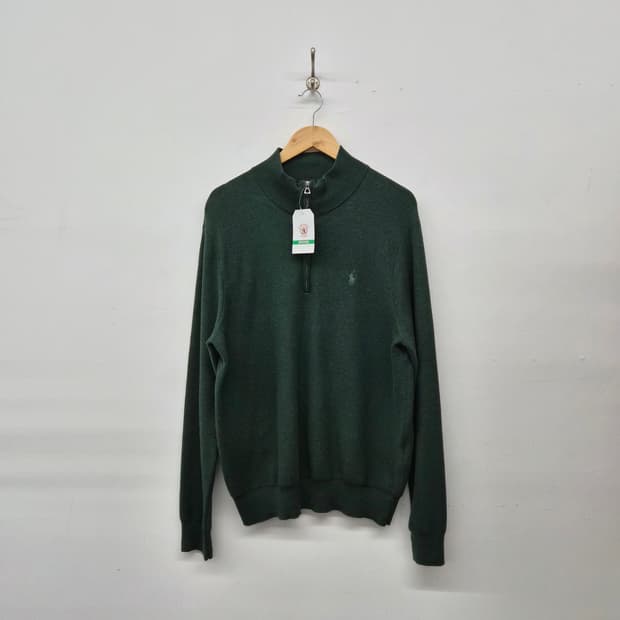 폴로 랄프로렌 하프넥 니트 그린 남성 L