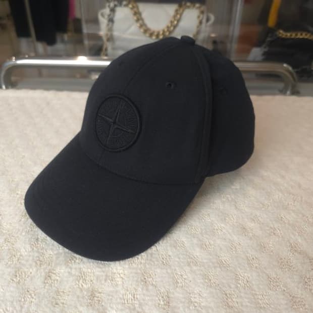 스톤아일랜드 로고 볼캡 블랙