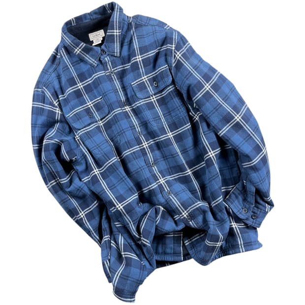 LL.Bean 안감 플리스 체크셔츠