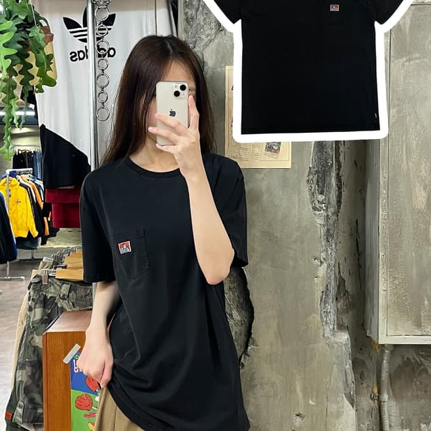벤데이비스 포켓 반팔티 블랙  #csz645