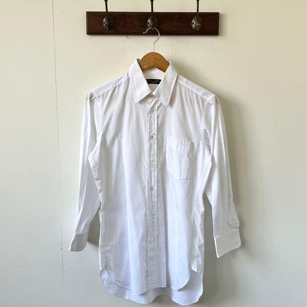 디올 포켓 자수 화이트 셔츠