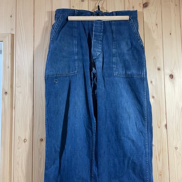 1940s~ U.S.NAVY Denim deck pants