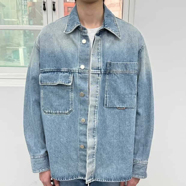 솔리드옴므 데님 셔츠 자켓