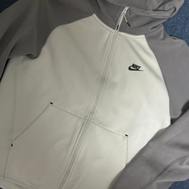 나이키 배색  테크팩 후드집업