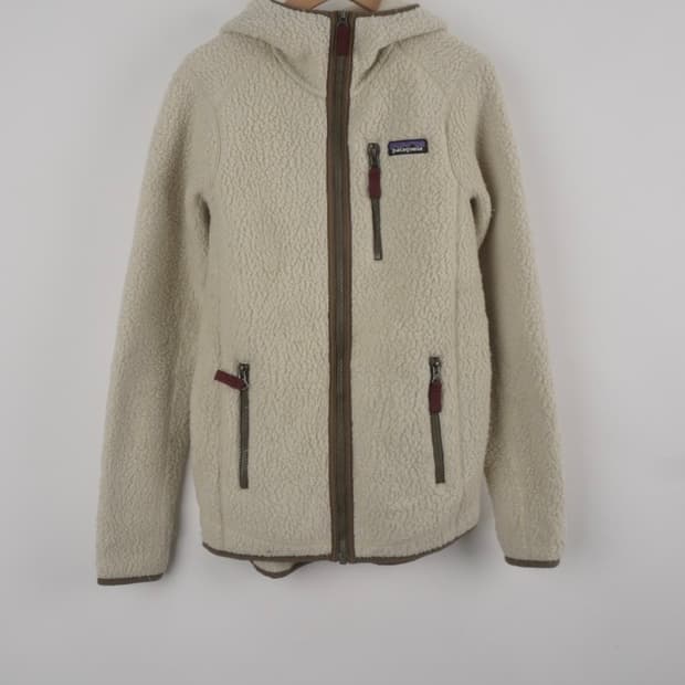 레트로 파타고니아 후드 플리스 (XS)