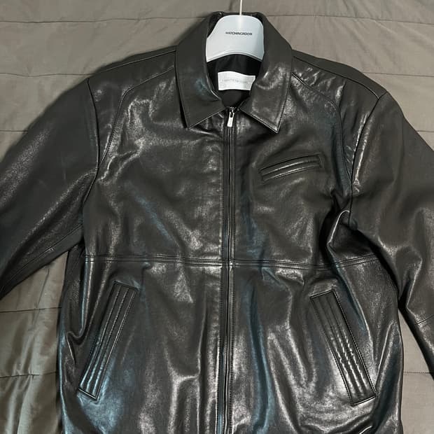 해칭룸 볼륨 레저 자켓 블랙 4