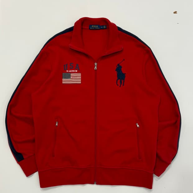 Polo 폴로랄프로렌 신형 레드 USA 집업