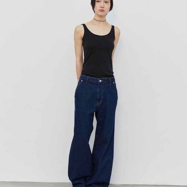 버뮬라 데님 팬츠 CURVED DENIM PANTS (INDIGO BLU