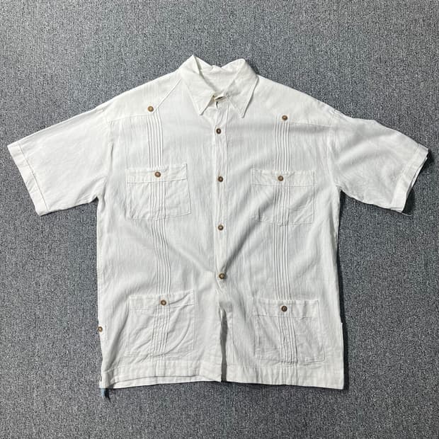 빈티지 반팔 쿠바셔츠(old-7774/100)