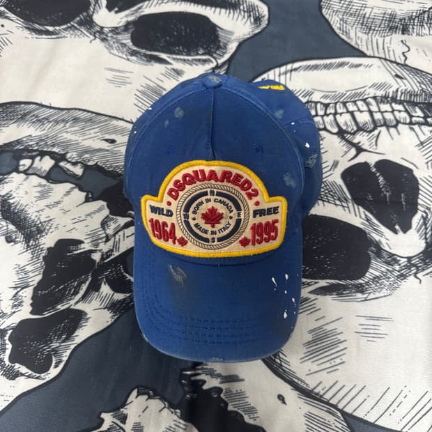 디스퀘어드 더티워싱 볼캡