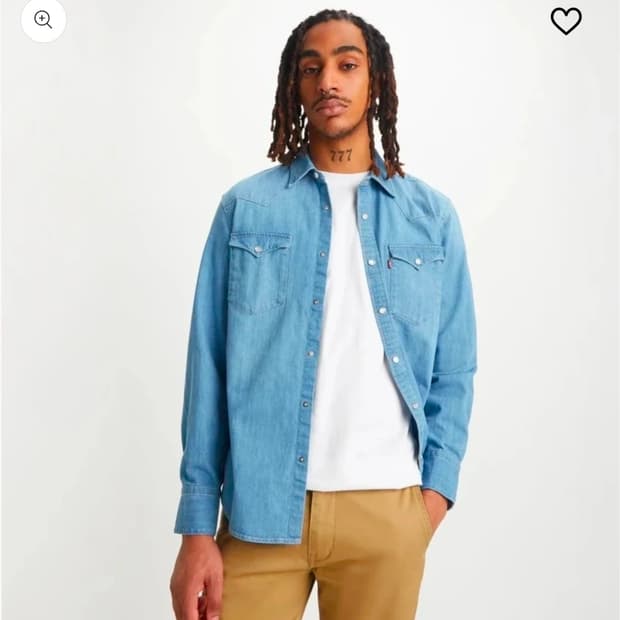 리바이스 바스토우 웨스턴 셔츠 L