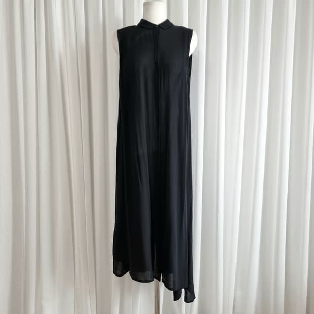 PURE DKNY 도나카란 셔츠원피스 슬리브리스 (44-55추천) 상태굿