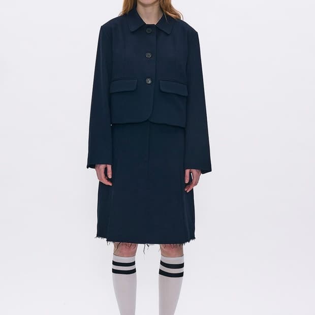 파르티멘토우먼 싱글 버튼 자켓 네이비m