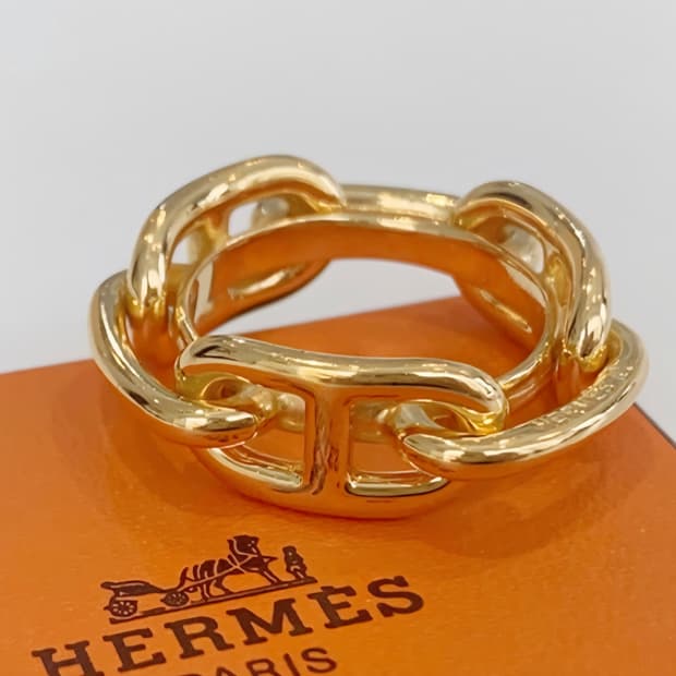 에르메스 리게이트 스카프링  "미사용 제품 "