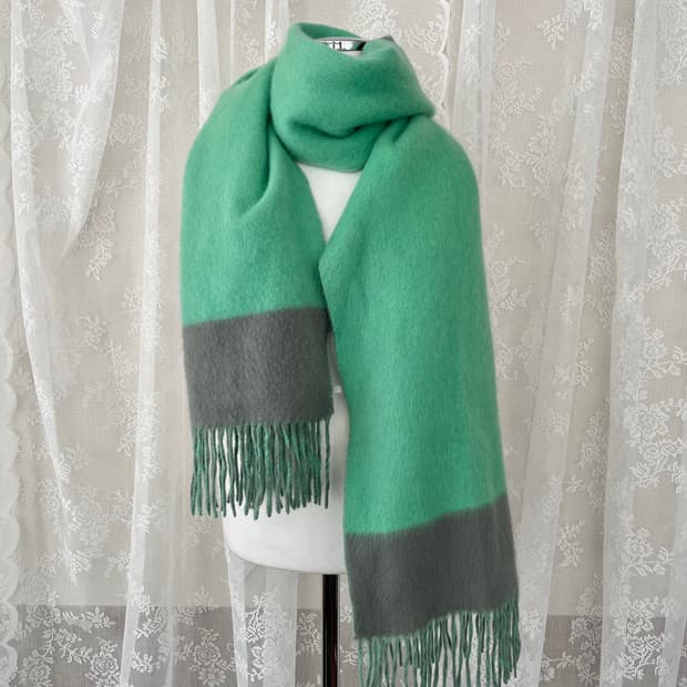 한섬 시스템 캐시미어 100 양면 머플러