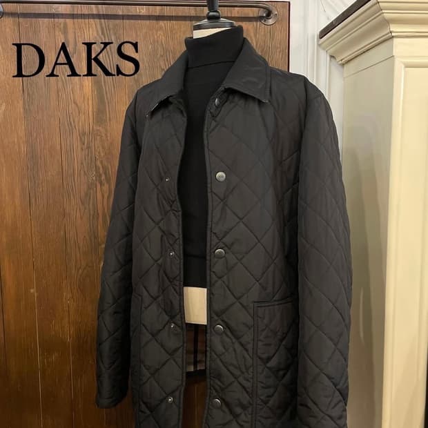 닥스 오버핏 퀼팅자켓 블랙