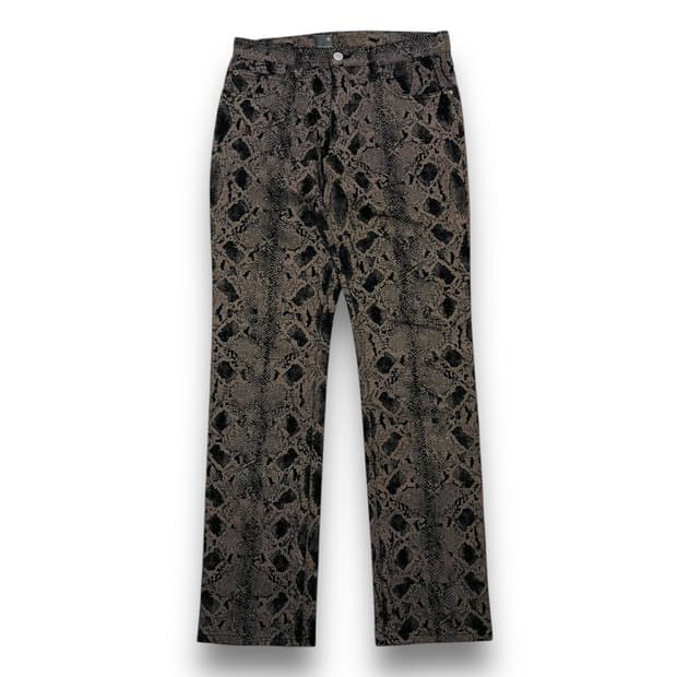Operation Snake Pattern Vintage Pants
