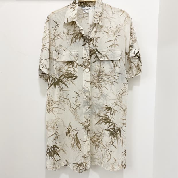 MaxMara 사파리 반팔셔츠