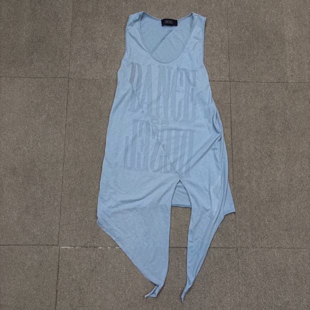 diesel 디젤 우먼스 비대칭 시스루 슬리브 탑 xs