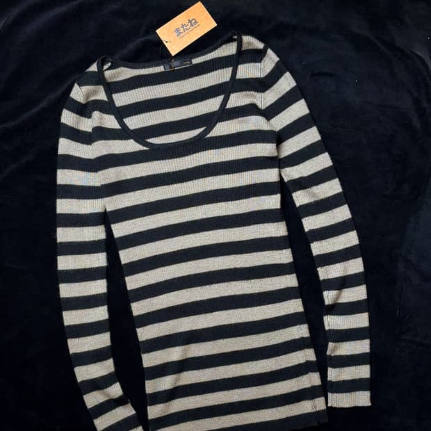 일본빈티지 Y2K 스트라이프 긴팔티