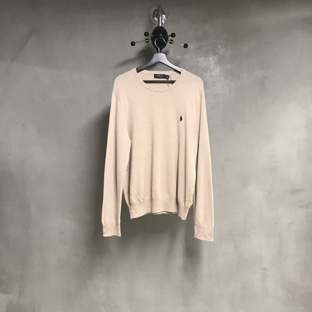 폴로 랄프로렌 베이지 니트 L