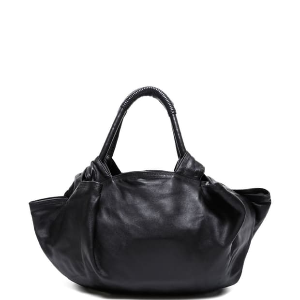 로에베 1990-2000's 아이르 나파 레더 데보스드 로고 핸드백