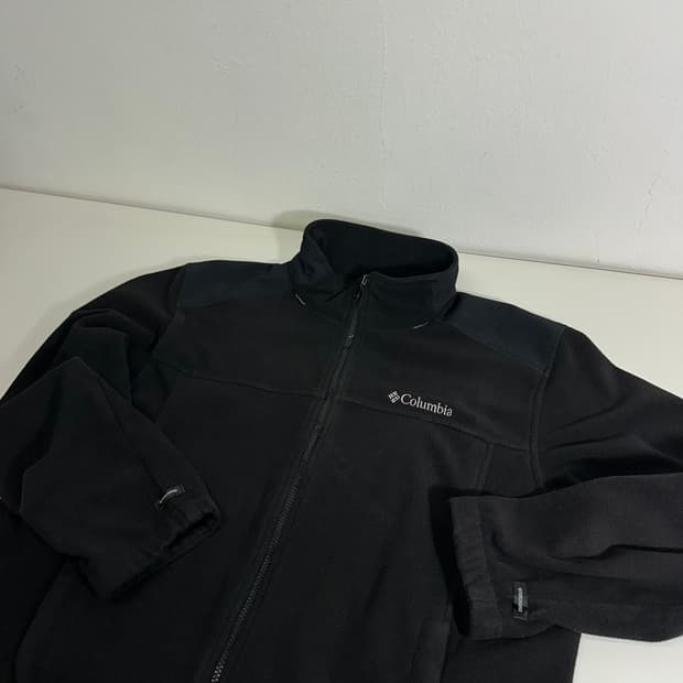 XL 컬럼비아 블랙 플리스 집업 자켓