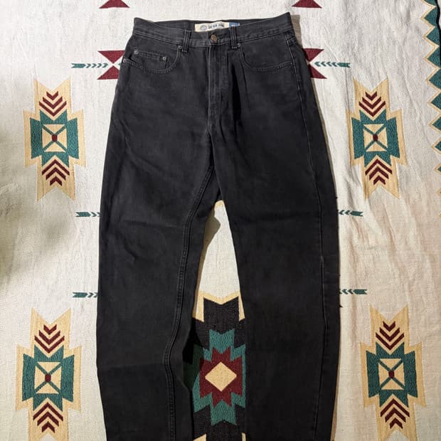 90s Old GAP Black Easy fit Black Denim